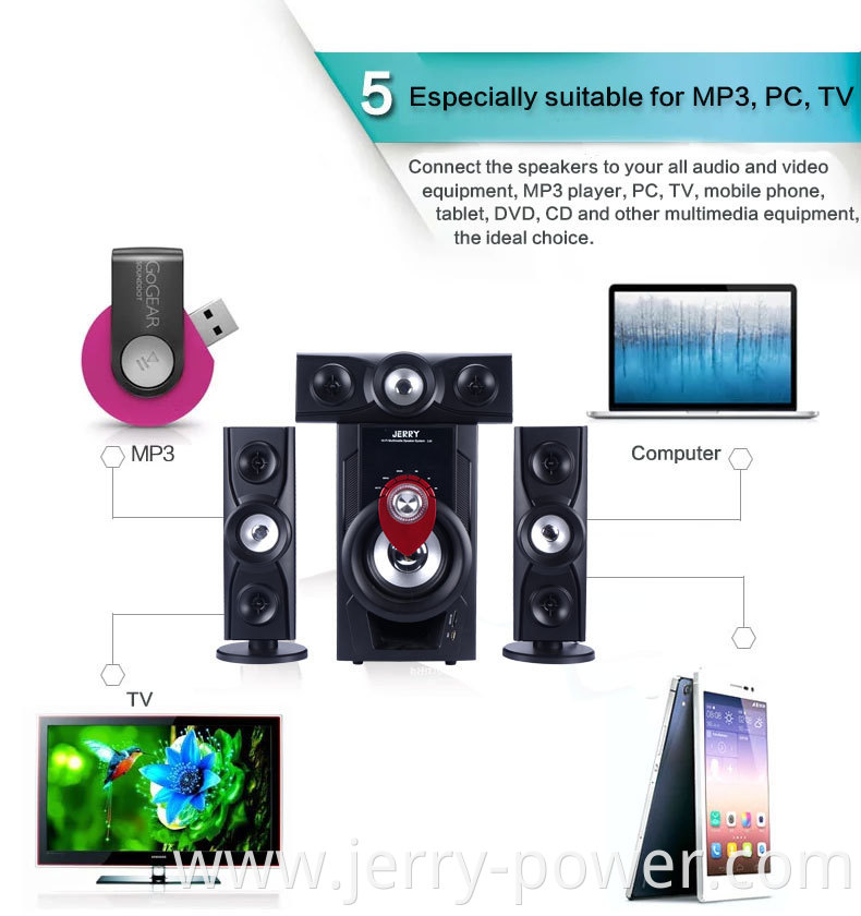 JERRY home theatre sound system with USB MMC SD Card function /sound system karaoke player